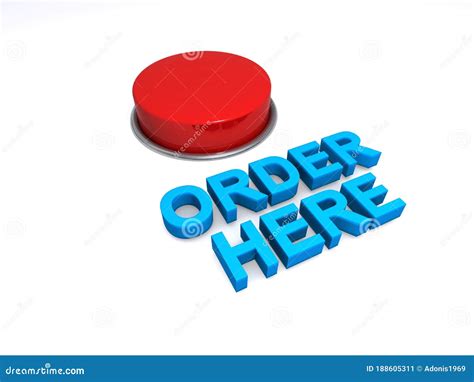 Order Here Button On White Stock Illustration Illustration Of Payment