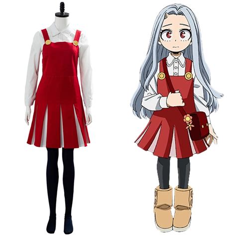 Boku No My Hero Academia Season 4 Eri Cosplay Costume Uniform Red Dress