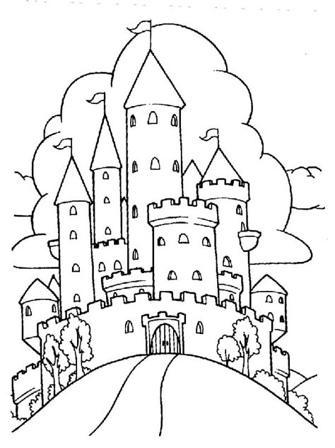 Belo Castelo Para Colorir Imprimir E Desenhar Colorir Me Pdmrea