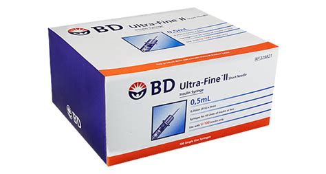 Bd Insulin Syringes With Bd Ultra Fine Mm X G Needle