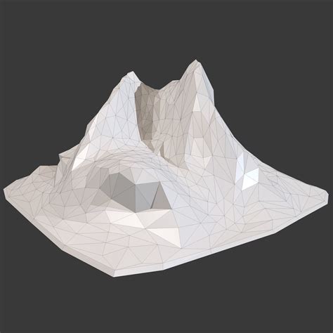 Mountain Landscape Low Poly 3d Model Cgtrader