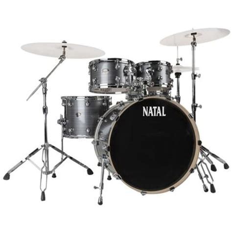 Natal Drums Dna Uf22 5 Piece Drum Set Silver Musicmann Studios