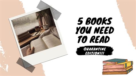 5 Books You Need To Read Youtube
