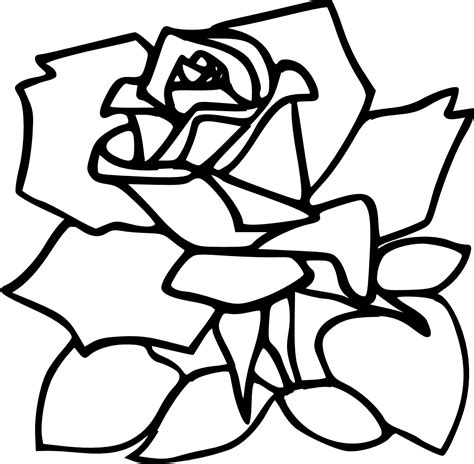 Free Rose Lineart Download Free Rose Lineart Png Images Free Cliparts