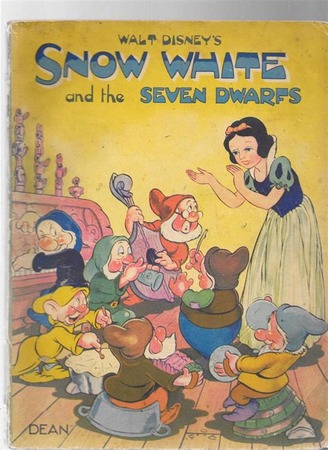 Snow White And The Seven Dwarfs By Disney Walt Very Good 1938 First