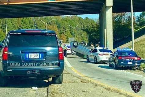 Bibb County Sheriffs Office Deputies And Other Emergency Crews Respond To An Accident With An