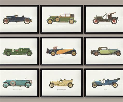 Classic Car Prints Vintage Cars Antique Car Art Fine Art Etsy