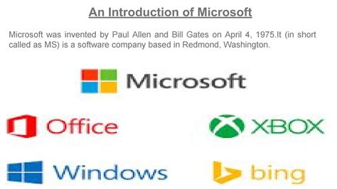 An Introduction Of Microsoft By Harry Saxena Issuu