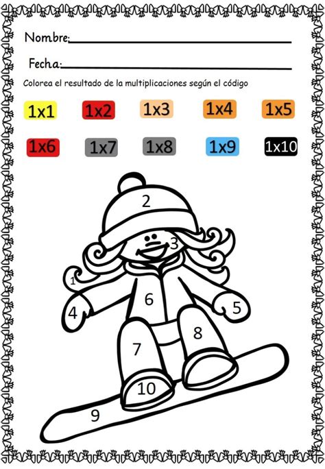 Cuaderno Para Multiplicar Y Colorear Aprendemos Las Tablas Orientacion