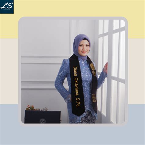 Jual 1 Hari Jadi Selempang Wisuda Leher Bordir Selempang Wisuda