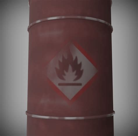 D Model Abandoned Oil Drum Rusted Vr Ar Low Poly Cgtrader