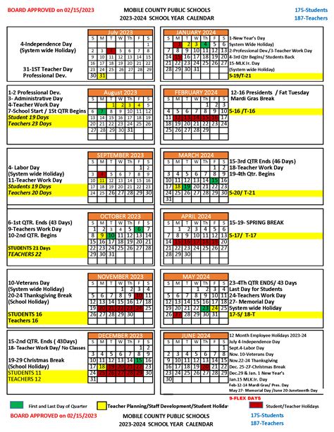 Clc 2024 2025 Approved School Calendar Caria Corrina