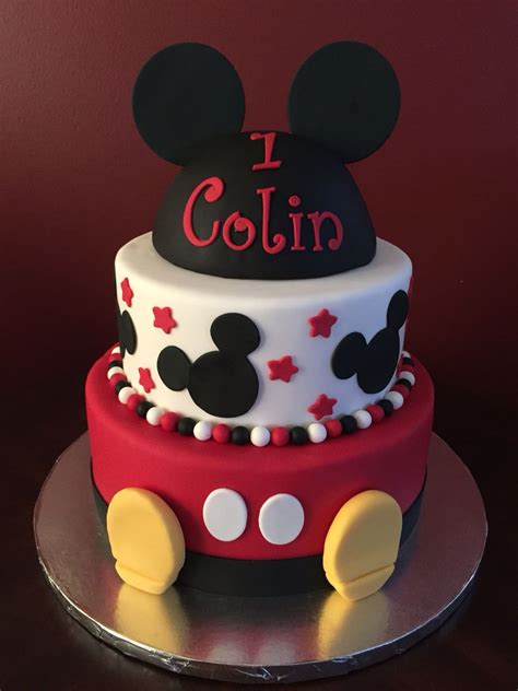 Moist layers packed with sweet. Mickey Mouse Birthday Cake | Mickey mouse birthday cake ...