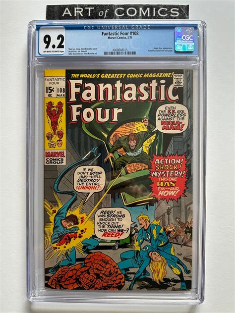 Fantastic Four 108 Nega Man Annihilus Appearance Cgc Graded 92