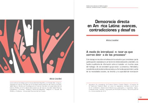 Pdf Democracia Directa En América Latina Avances Contradicciones Y