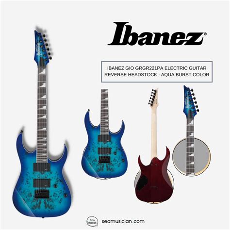 Ibanez Gio Grgr221pa Electric Guitar 24 Frets Reverse Headstock Poplar