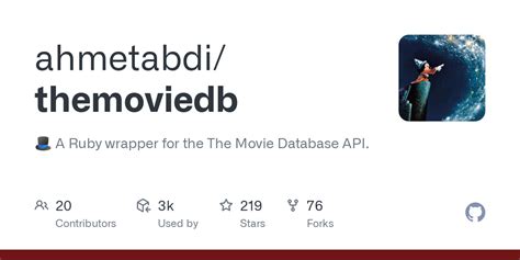 Github Ahmetabdi Themoviedb Tophat A Ruby Wrapper For The The Movie Database Api
