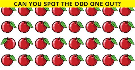 Only 1 In 30 Sharp Eyed People Can Achieve 100 In This Difficult Odd