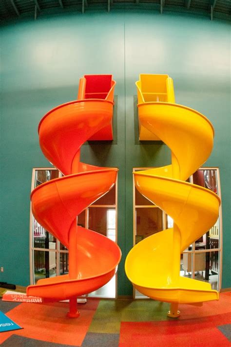 Spiral Slides Interior Design School Indoor Playroom Indoor Slides