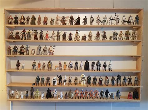 I Made Some Shelves For My Star Wars Figures Here Is The First One