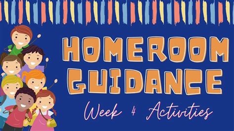 Week 4 Homeroom Guidance Activities Youtube