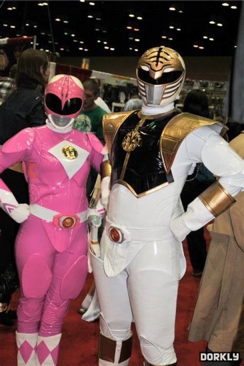 White And Pink Ranger Cosplay Couple Cosplay Couple Power Rangers Cosplay Couples Cosplay