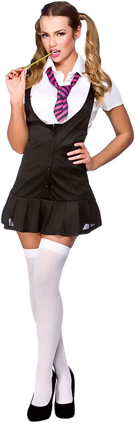 Ladies Naughty Schoolgirl Costume for School Girl Student Graduate