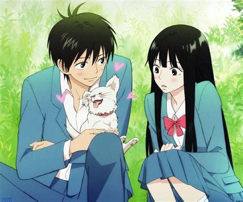 Kimi Ni Todoke Kazehaya With Maru Chan The Dog And Sawako Romantic