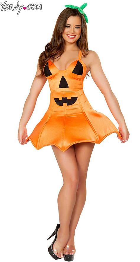 Sexy Pumpkin Costume Dress Fantasias Femininas Cosplay Feminino Trajes Legais
