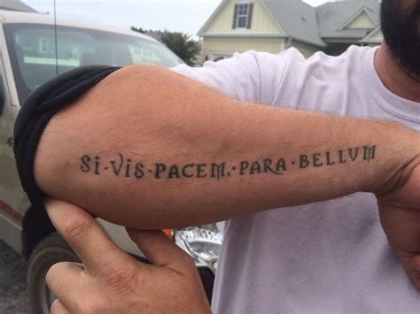 Si Vis Pacem Para Bellum Tattoo Ideas Latin Quotes About Peace Si Vis