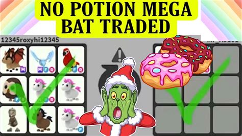 I Traded My NO POTION Mega Bat Dragon And Mega Frost Dragon In Adopt Me YouTube