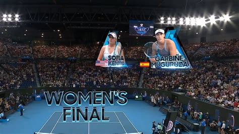 3rd Set Australian Open 2020 Womens Final Kenin Vs Muguruza Youtube