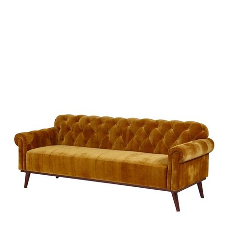 Maybe you would like to learn more about one of these? Mustard Retro Chesterfield Sofa | Sofas | Furniture - Me ...