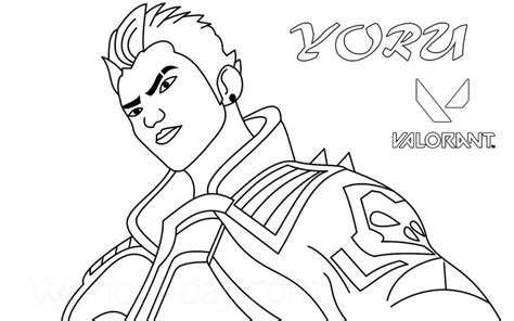 Jett Valorant Coloring Page