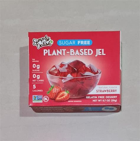 jual simply delish strawberry plant base jel gelatin and sugar free 20 gram di lapak tokcau