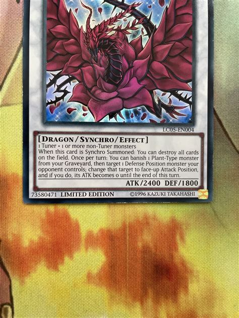 Lc05 En004 Black Rose Dragon Ultra Rare Limited Edition Mint Yugioh Card Ebay