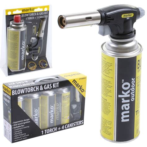 Details about Marko Blow Torch Butane Gas Kit Cooking ...