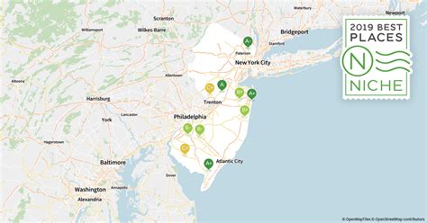 New Jersey Shore Towns Map