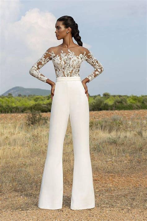 Ivory White Wedding Jumpsuit African Wedding Dressprom Etsy Vestidos De Novia Ropa Mujer