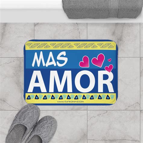 Mas Amor Blue Bath Mat We Help You Become Unstoppable