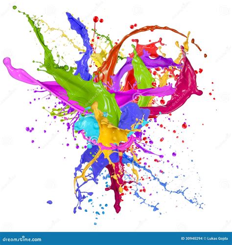 Colorful Paint Splash Stock Images Image 30940294