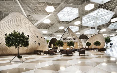 Heydar Aliyev International Airport Interior Design Cocoons Area