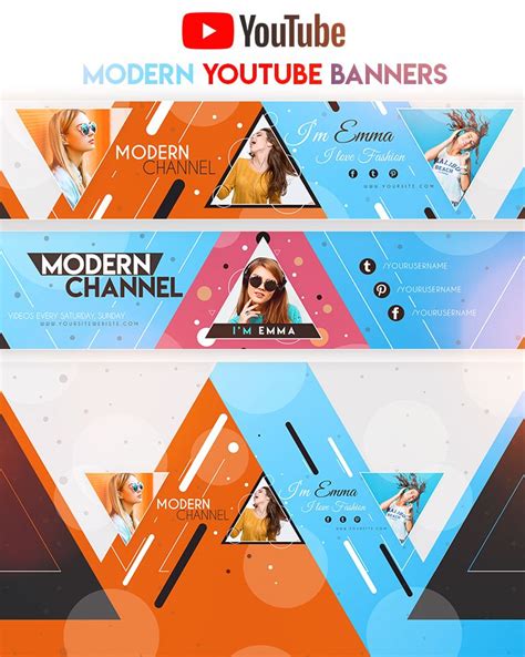 Modern Youtube Banners