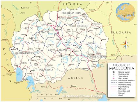 Macedônia Mapas Geográficos Da Macedônia Enciclopédia Global™
