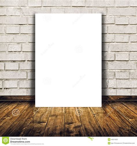 Blank Poster As Copy Space Template For Your Design Stock