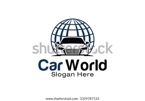 Car World Logo Design Template Stock Vector Royalty Free 1329787133