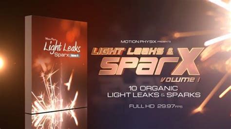 دانلود مجموعه فوتیج نشت نور و جرقه Light Leaks And Sparks Vol 1