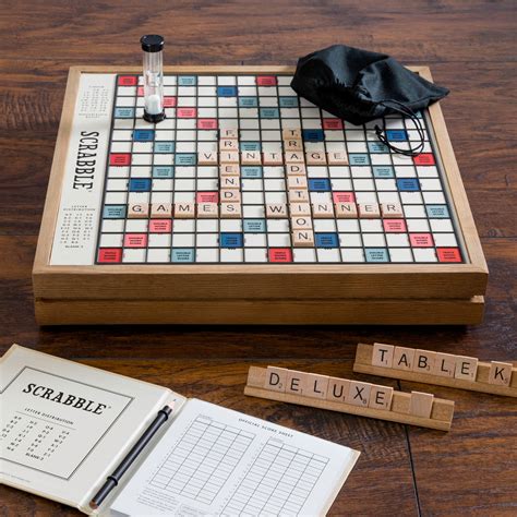 Scrabble Deluxe Vintage Ws Game Company Touch Of Modern