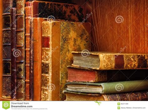 The Classic Library With Old Books Stock Image Image Of Classic
