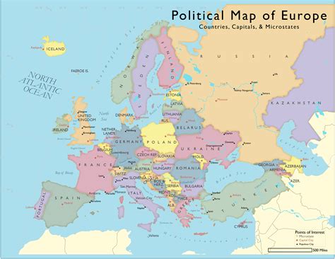 2018 Political Map Of Europe Map